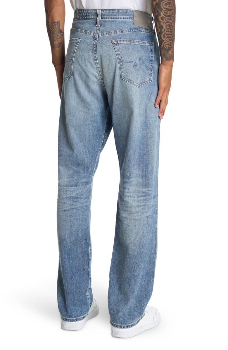 AG Everett Slim Straight Jeans, Alternate, color, 21 Years Bright Sky