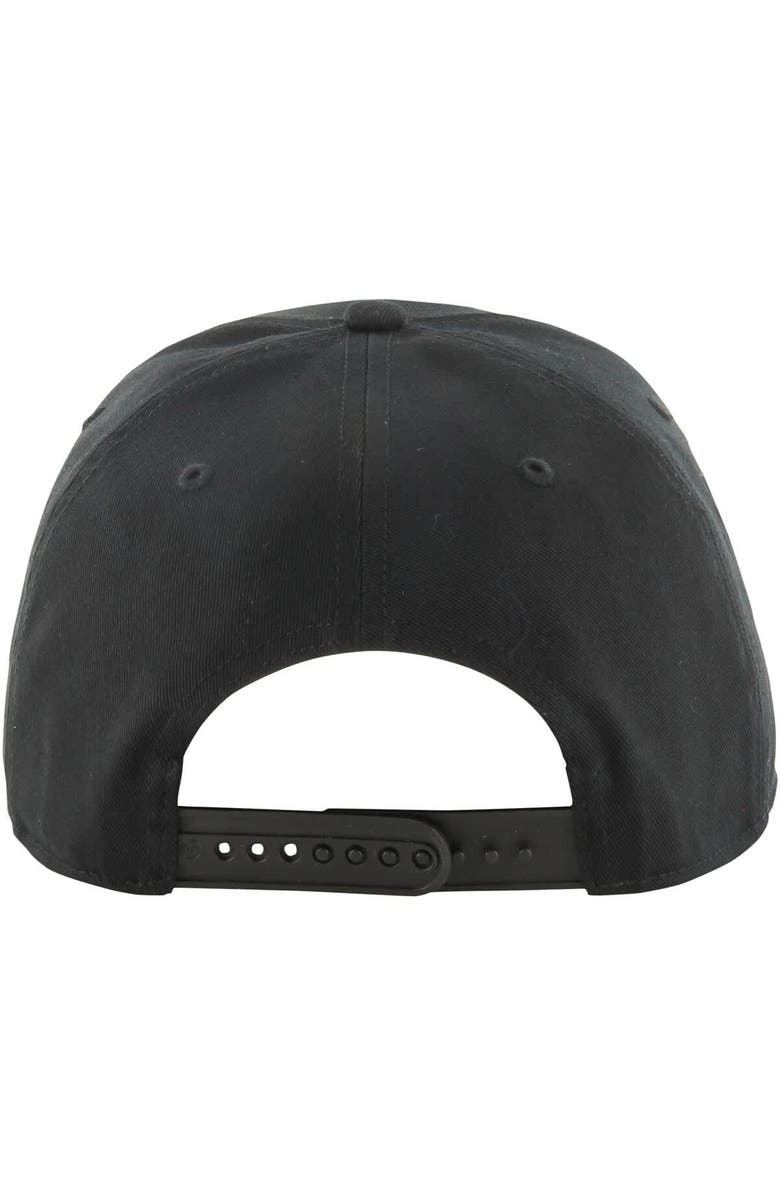 '47 Men's '47 Black Atlanta Hawks Ring Tone Hitch Snapback Hat, Alternate, color, Black