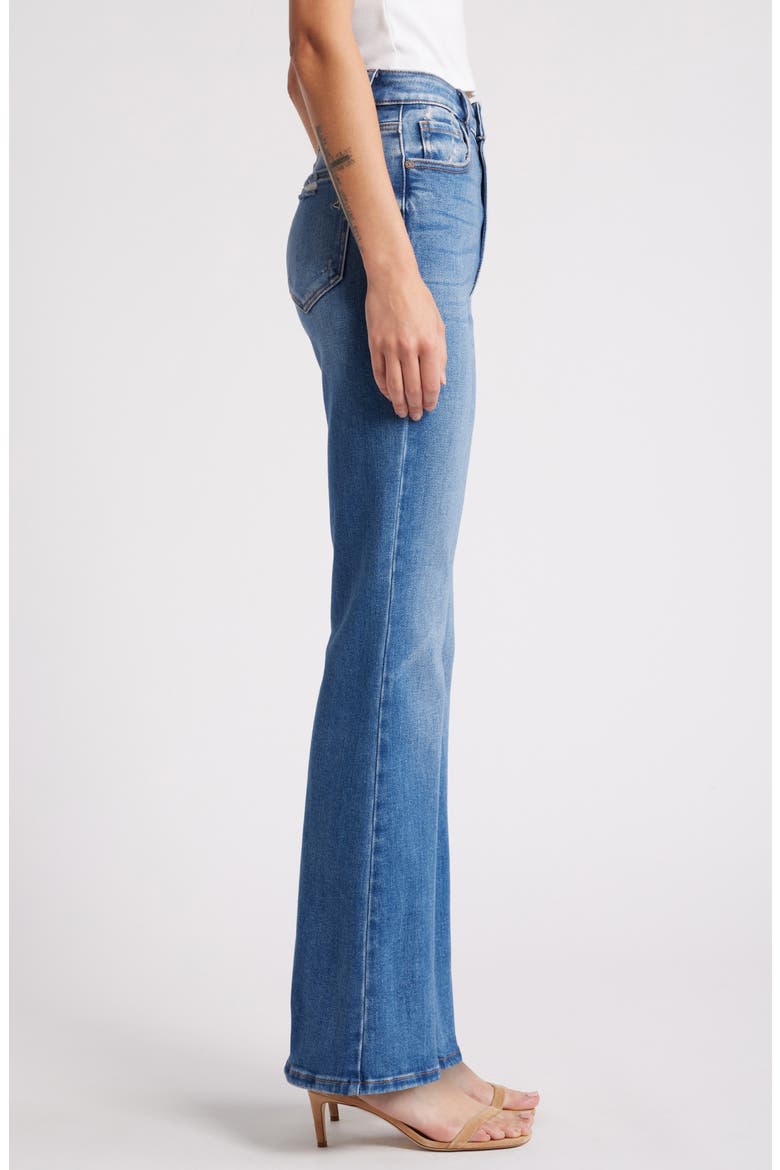 High Waist Flare Jeans, Alternate, color, MEDIUM WASH