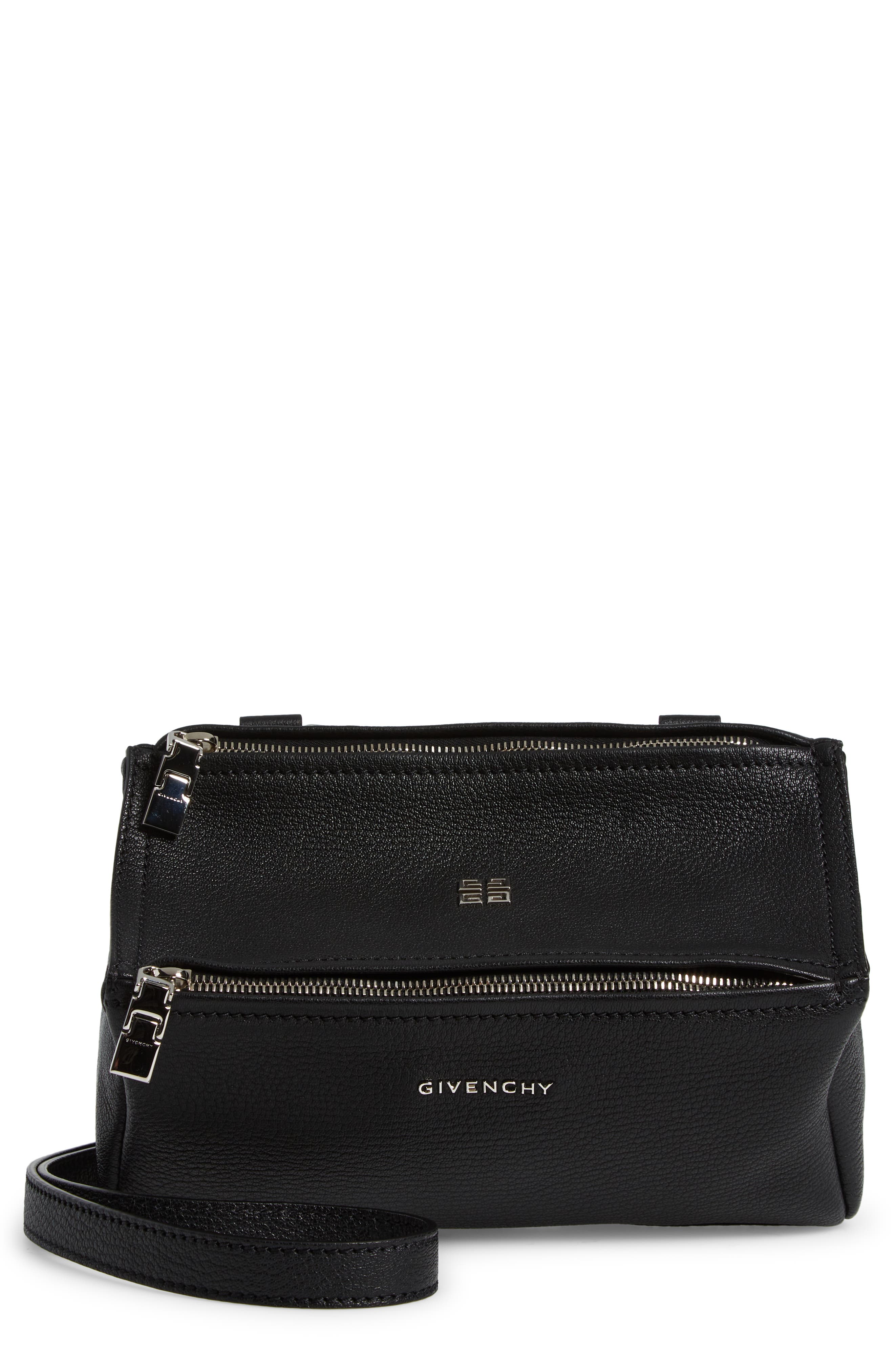 Givenchy Mini Pandora Leather Crossbody Bag, Main, color, 