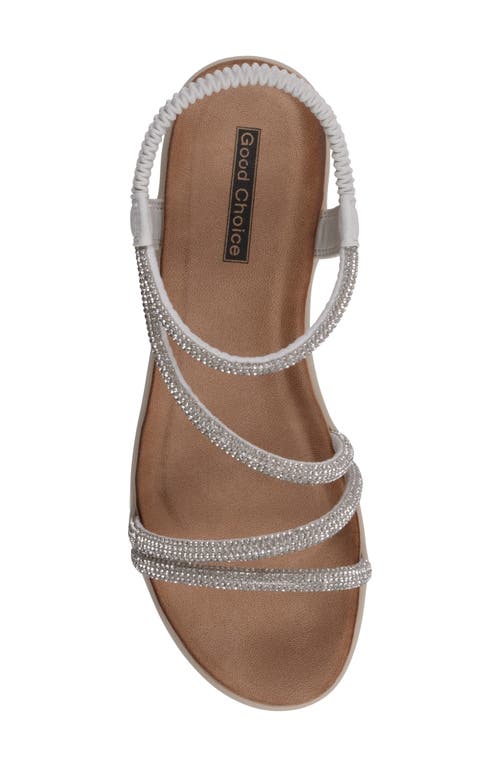 Gc Shoes Sol Comfort Platform Sandal In Silver