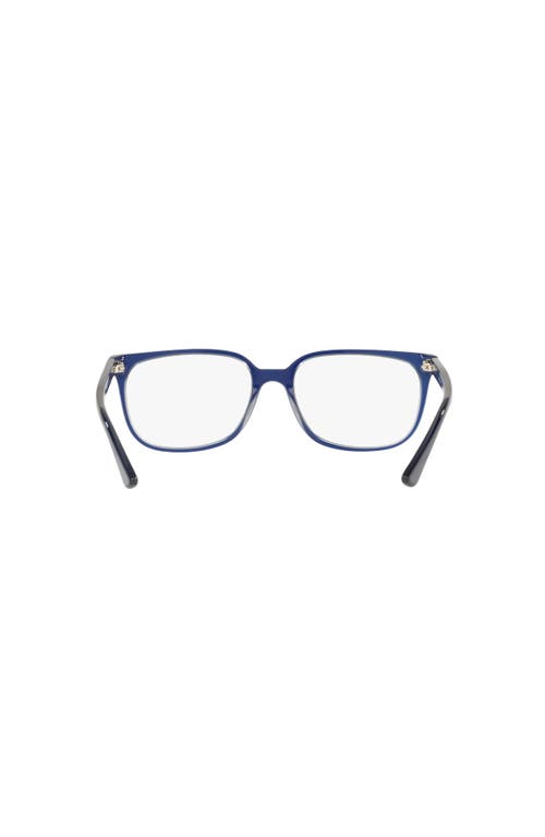 Lenscrafters 58mm Rectangle Optical Glasses In Blue