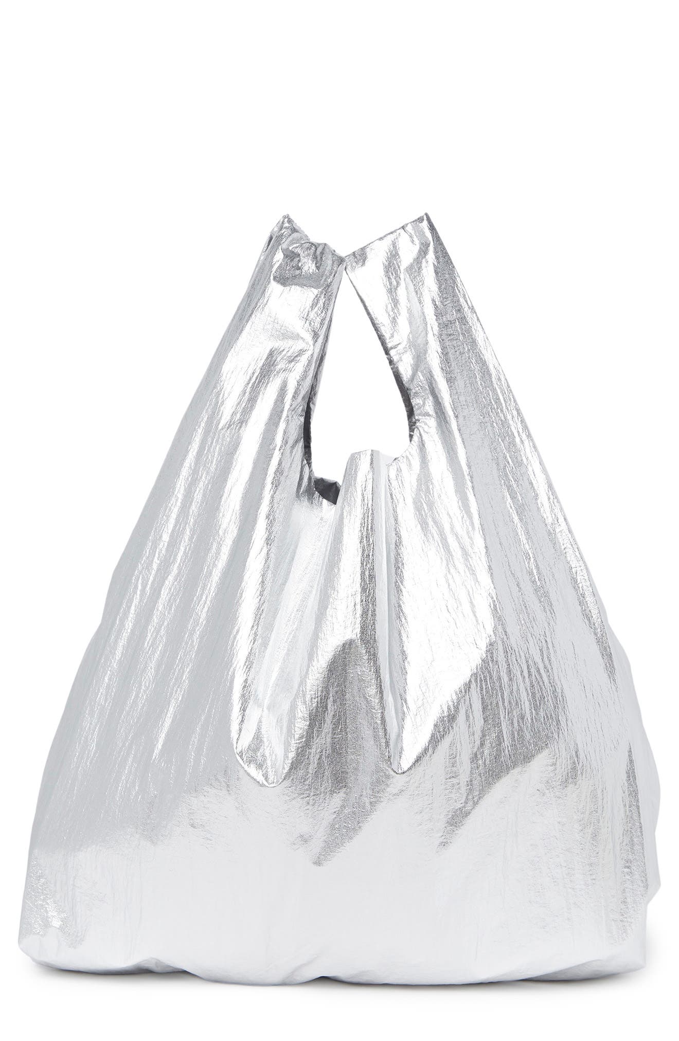 Palm Angels Shiny Silver Shopping Bag (Women) | Nordstromrack