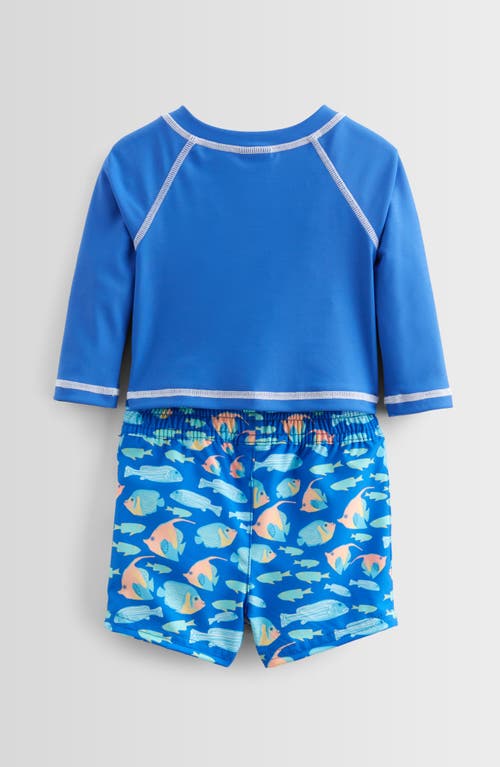 Tucker + Tate Long Sleeve Two-piece Rashguard Swimsuit In Blue