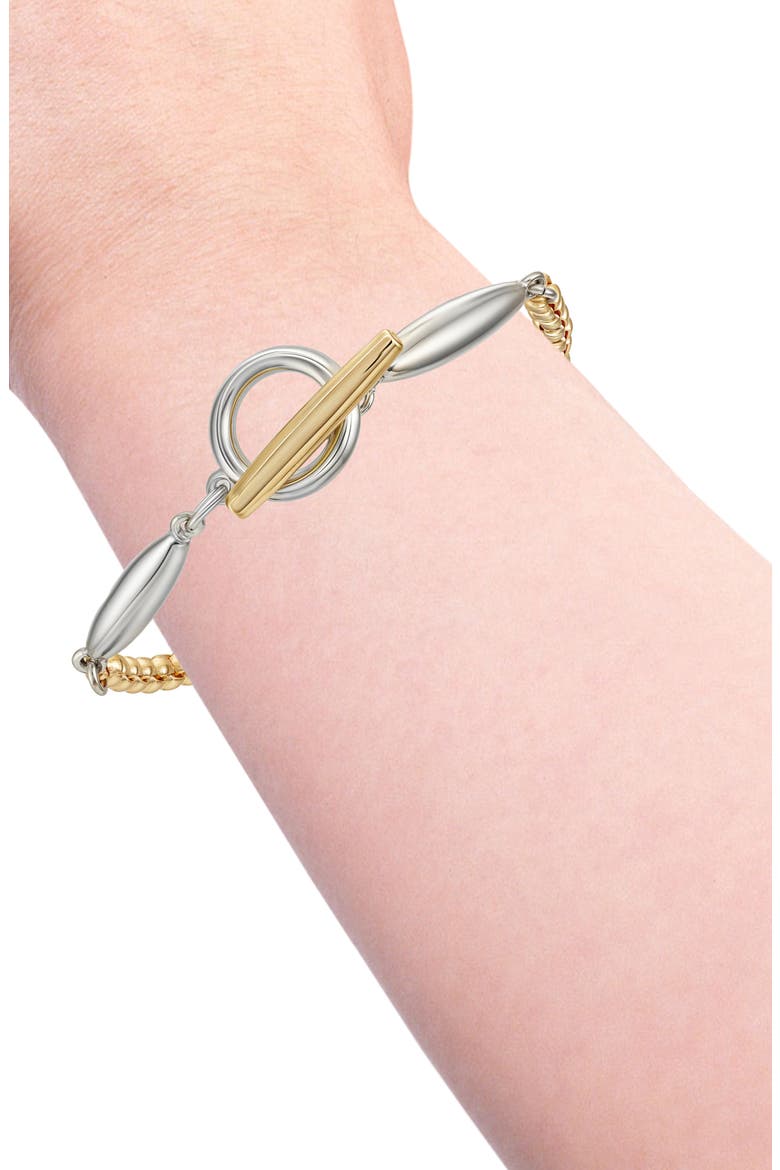 Toggle Bracelet, Alternate, color, TWO-TONE