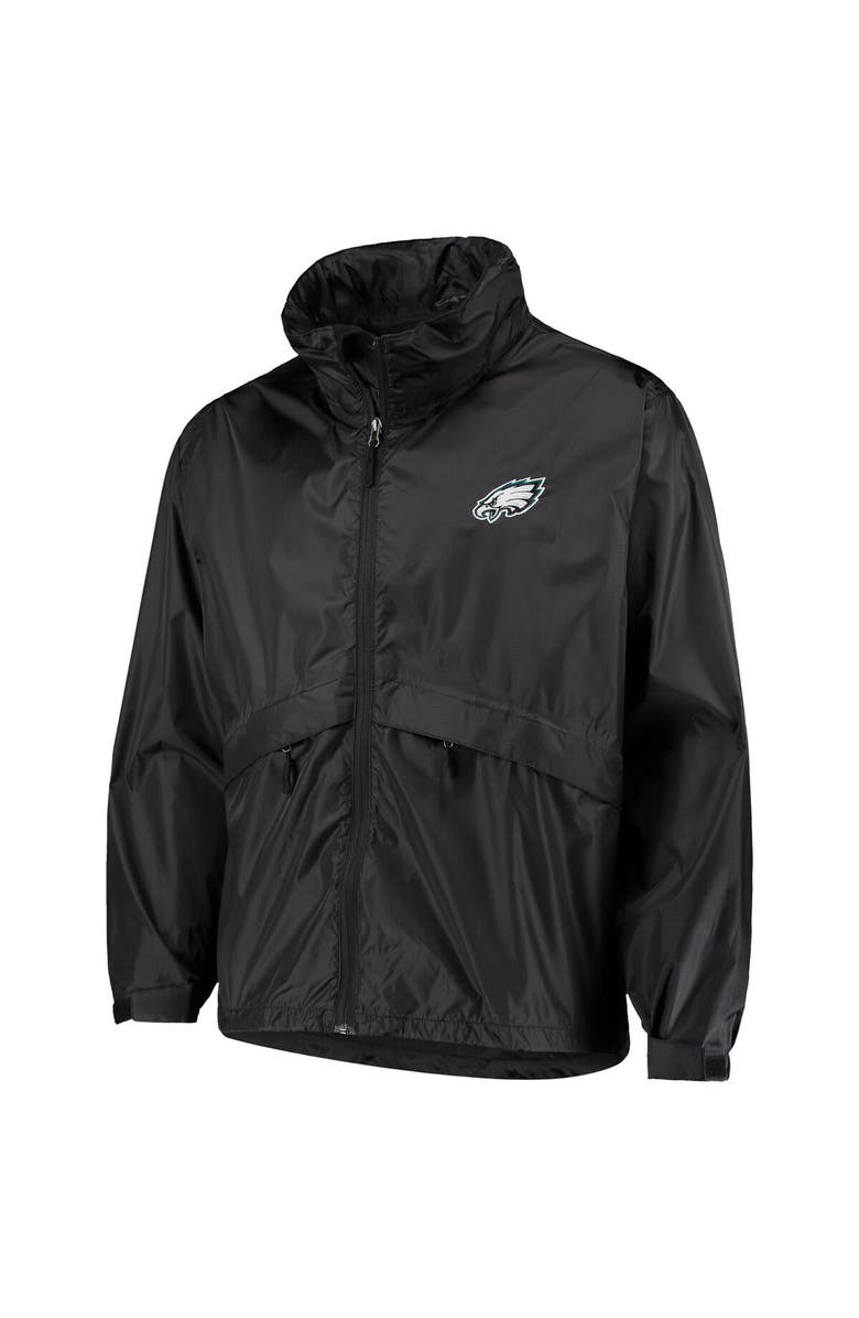 DUNBROOKE Men's Dunbrooke Black Philadelphia Eagles Circle Sportsman Waterproof Packable Lightweight Full-Zip Jacket, Alternate, color, 