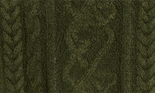 Elwood Antique Cable Knit Sweater In Emerald