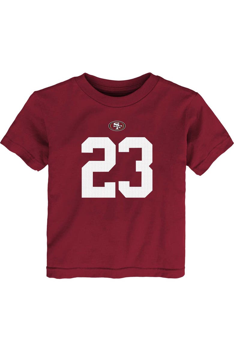 Toddler Nike Christian McCaffrey Scarlet San Francisco 49ers Player Name & Number T-Shirt, Alternate, color, Scarlet