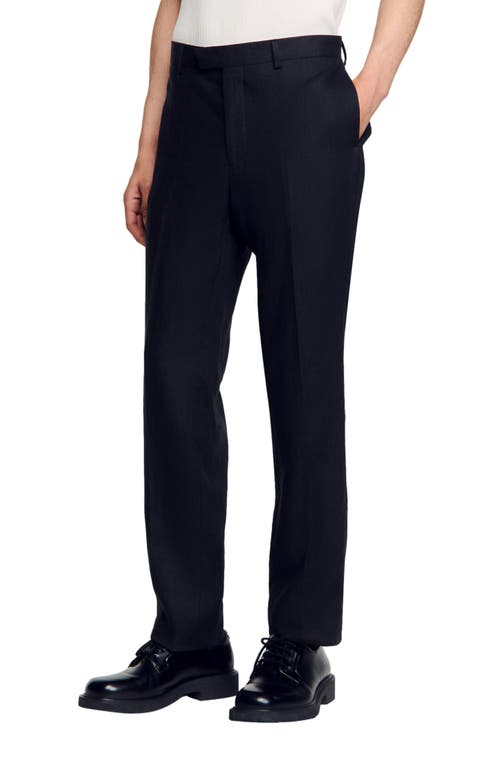 Sandro New Delta Elasticated Trousers In Black