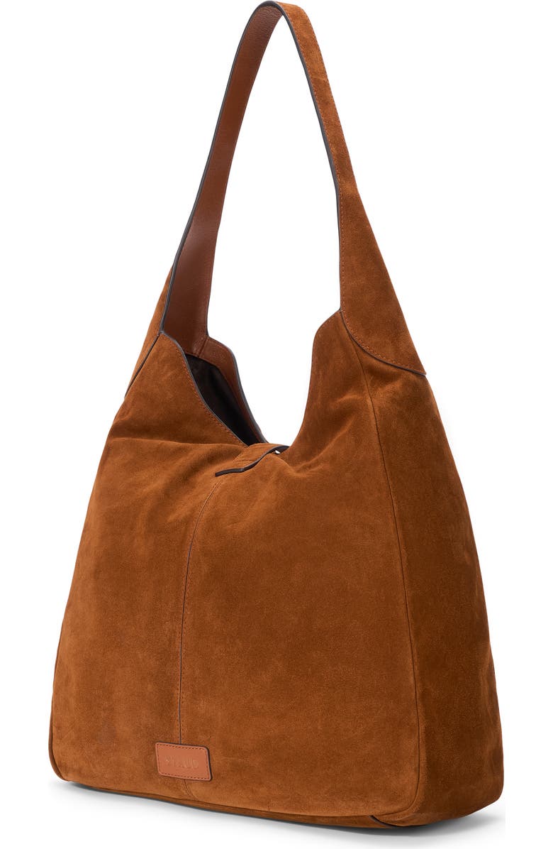STAUD Maya Suede Hobo Bag, Alternate, color, Tabac