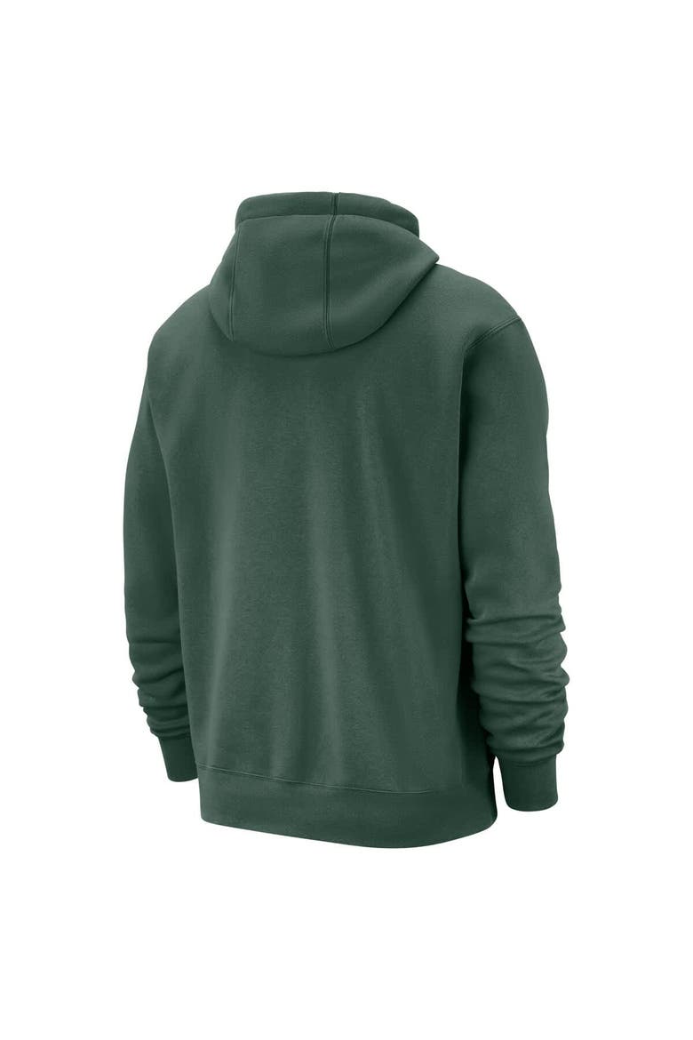 Men's Nike  Hunter Green Milwaukee Bucks 2025/26 City Edition Essential Logo Remix Hoodie, Alternate, color, Hunter Green