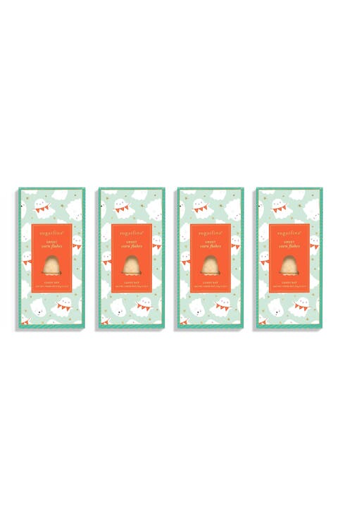 4-Pack Ghost Sweet Corn Flakes Candy Bars