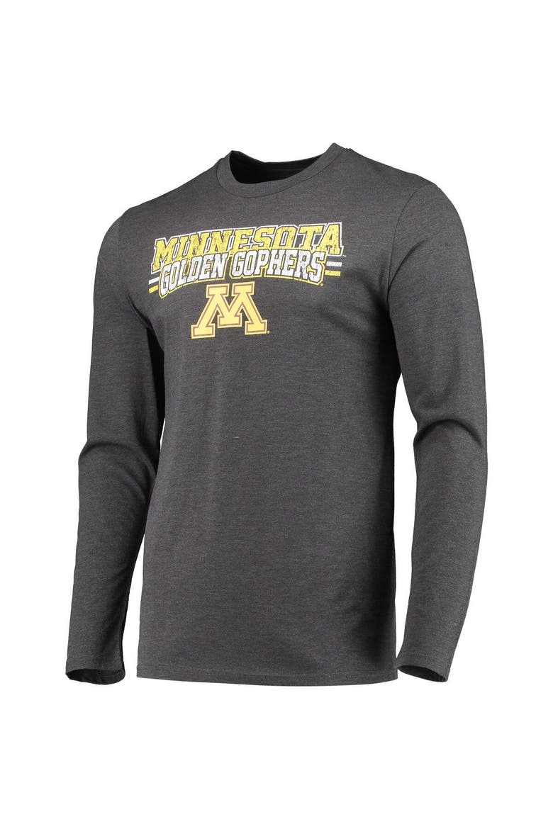 Men's Concepts Sport Maroon/Heathered Charcoal Minnesota Golden Gophers Meter Long Sleeve T-Shirt & Pants Sleep Set, Alternate, color, Maroon
