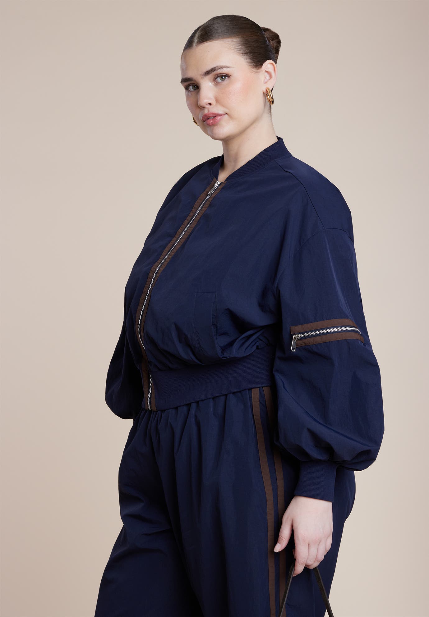 Nylon Track Jacket - image 2
