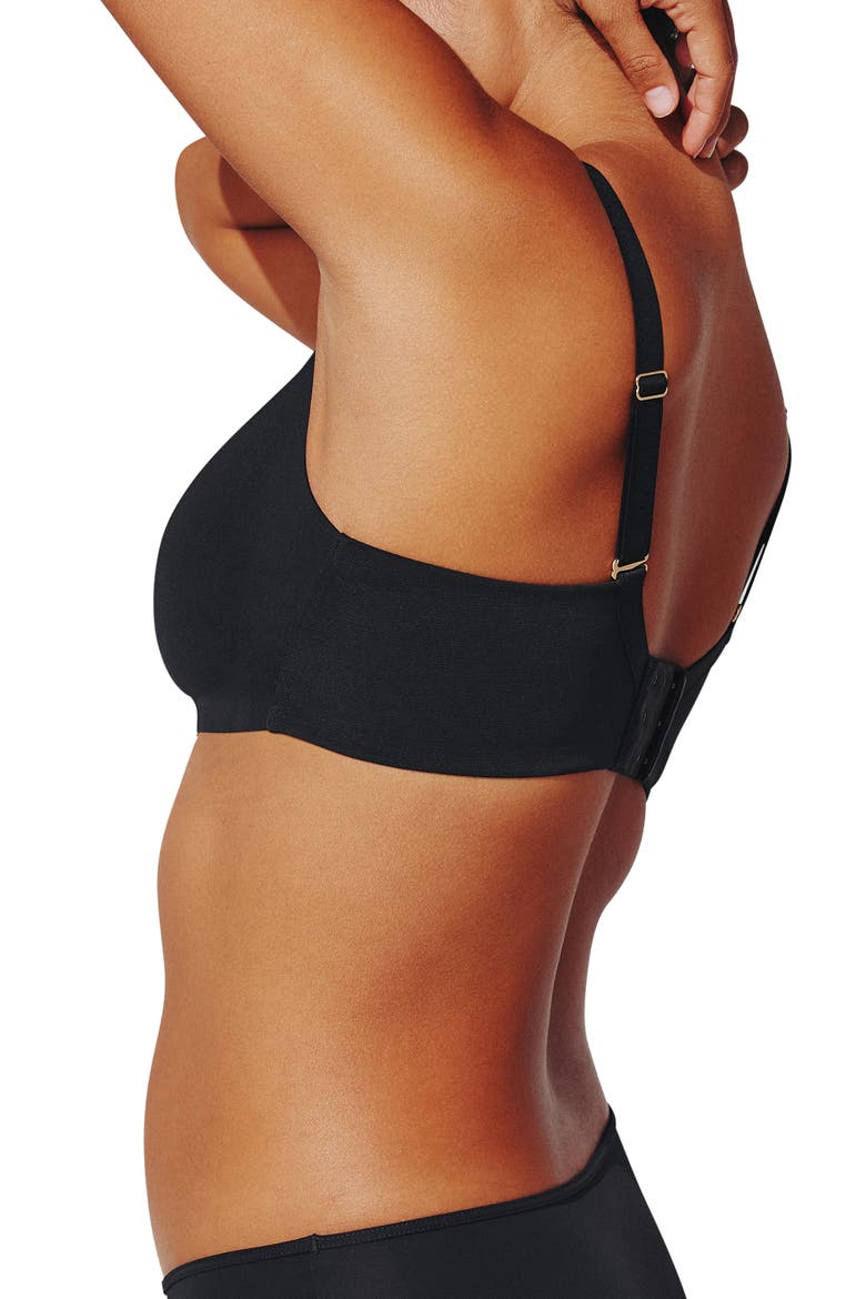 24/7® Classic Wireless Crossover Minimizer Bra, Alternate, color, BLACK