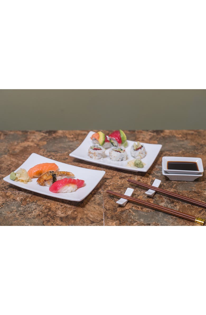 BIA Cordon Bleu Sushi 2 Go 8-Piece Porcelain Sushi Set, Alternate, color, White