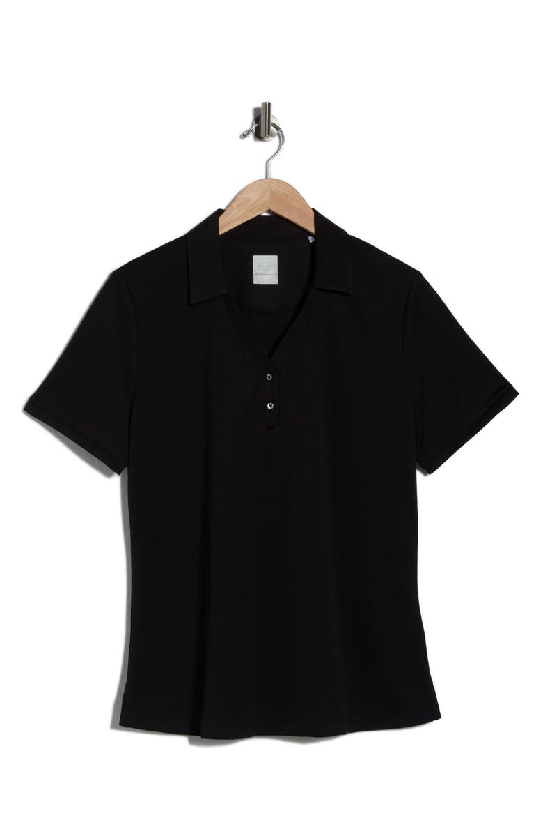 Callaway Textured Polo, Main, color, Black