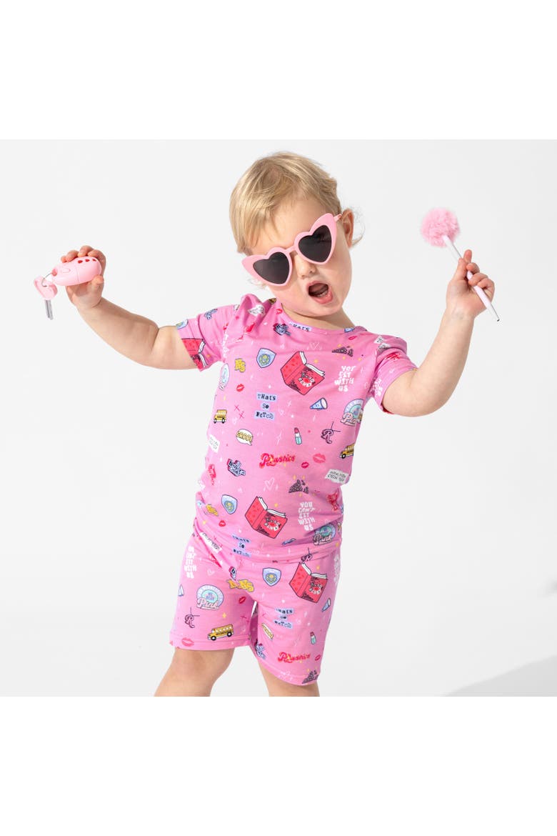 Mean Girls So Fetch Kids 2-Piece Short Sleeve & Shorts Pajama Set, Alternate, color, Mean Girls: So Fetch