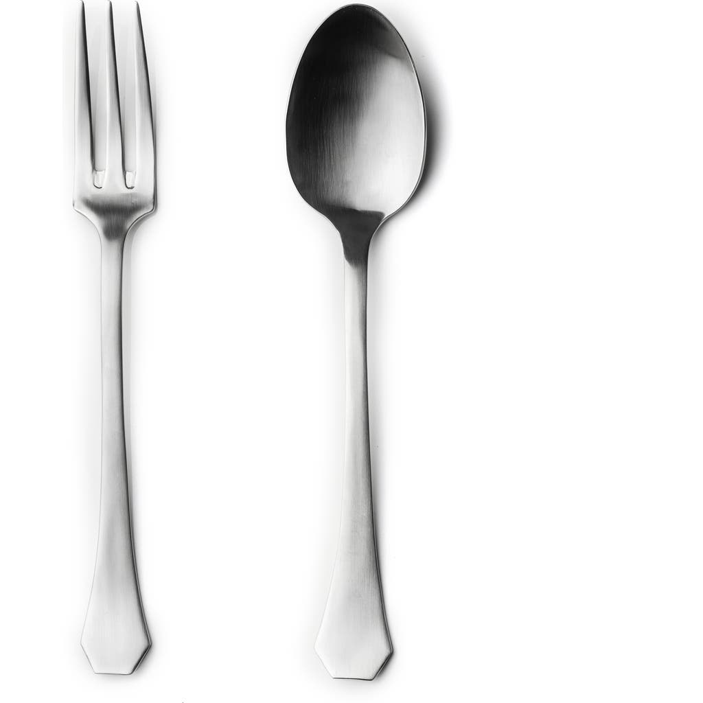 Mepra Moretto Ice 2pc Serving Set In Silver
