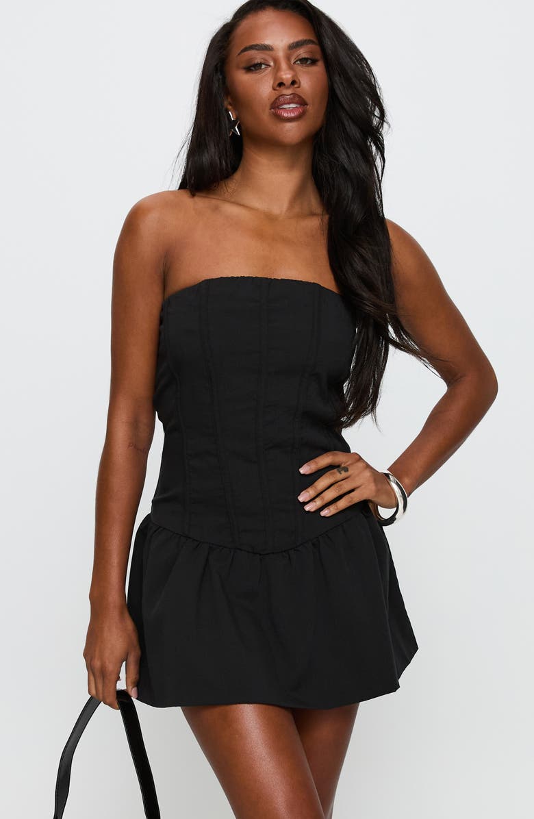 Princess Polly Elizar Strapless Minidress, Alternate, color, 