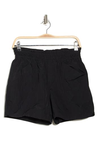 Democracy Paperbag Waist Shorts In Black