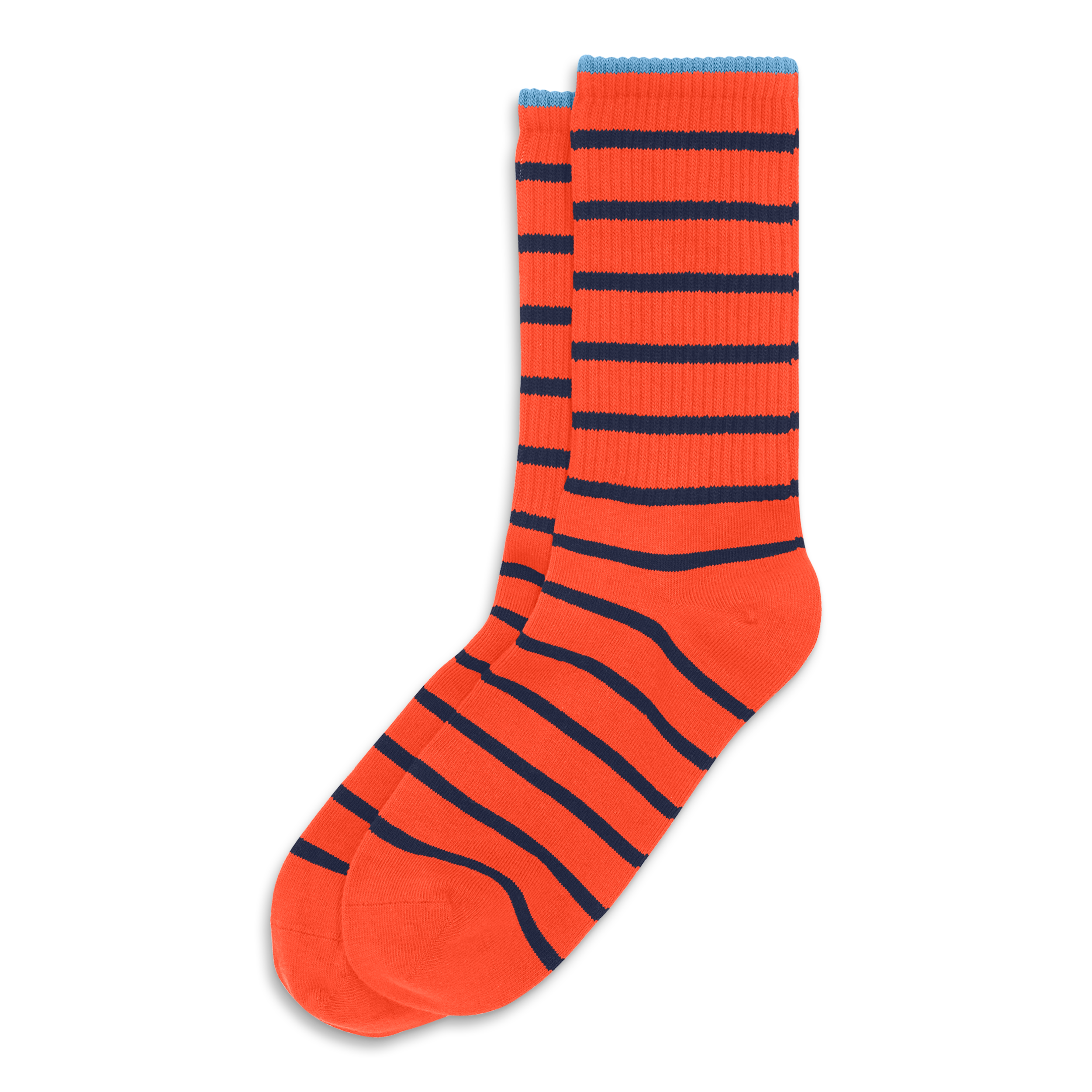 selected Navy Pumpkin Stripe