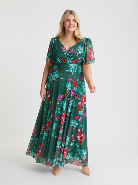 Isabelle Short  Sleeve Maxi Dress