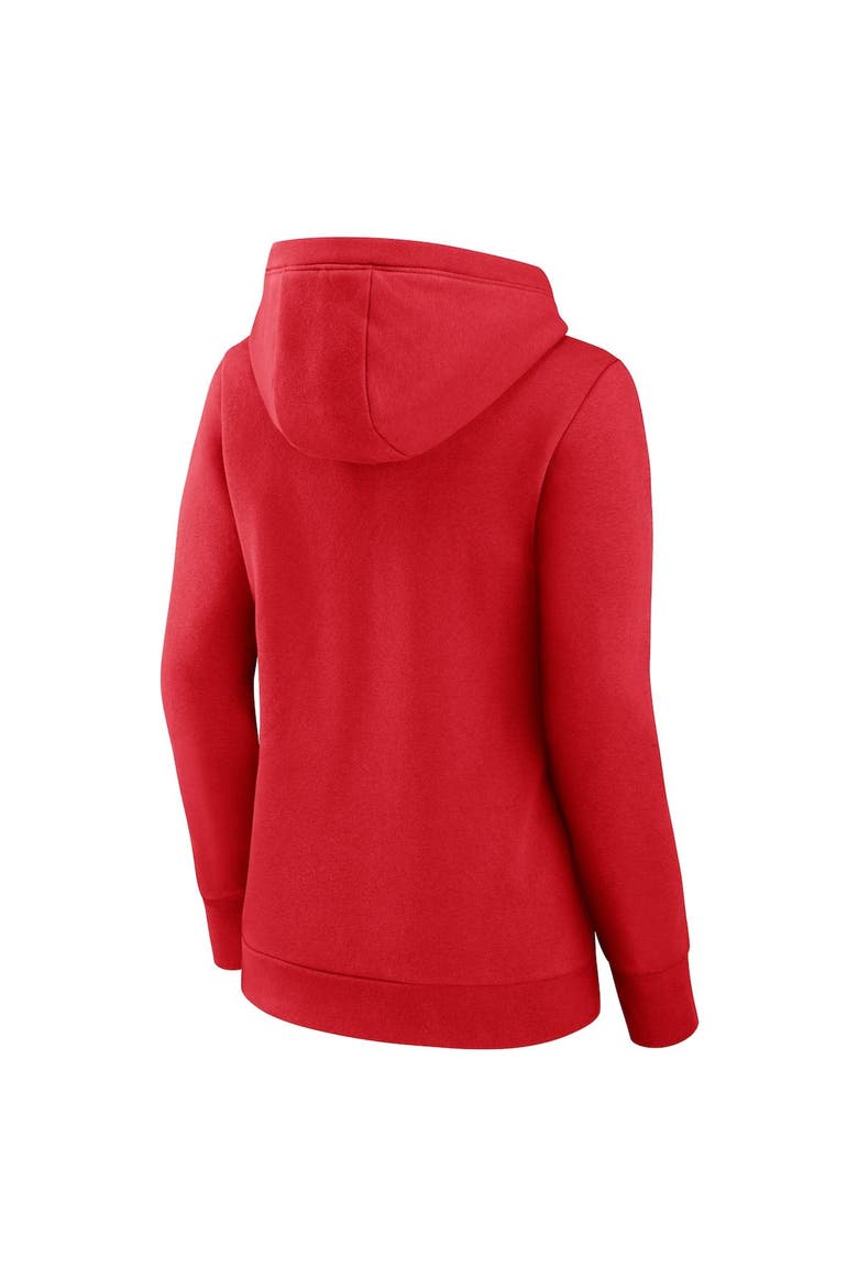 Women's Fanatics Branded Red St. Louis Cardinals Simplicity Crossover V-Neck Pullover Hoodie, Alternate, color, Red