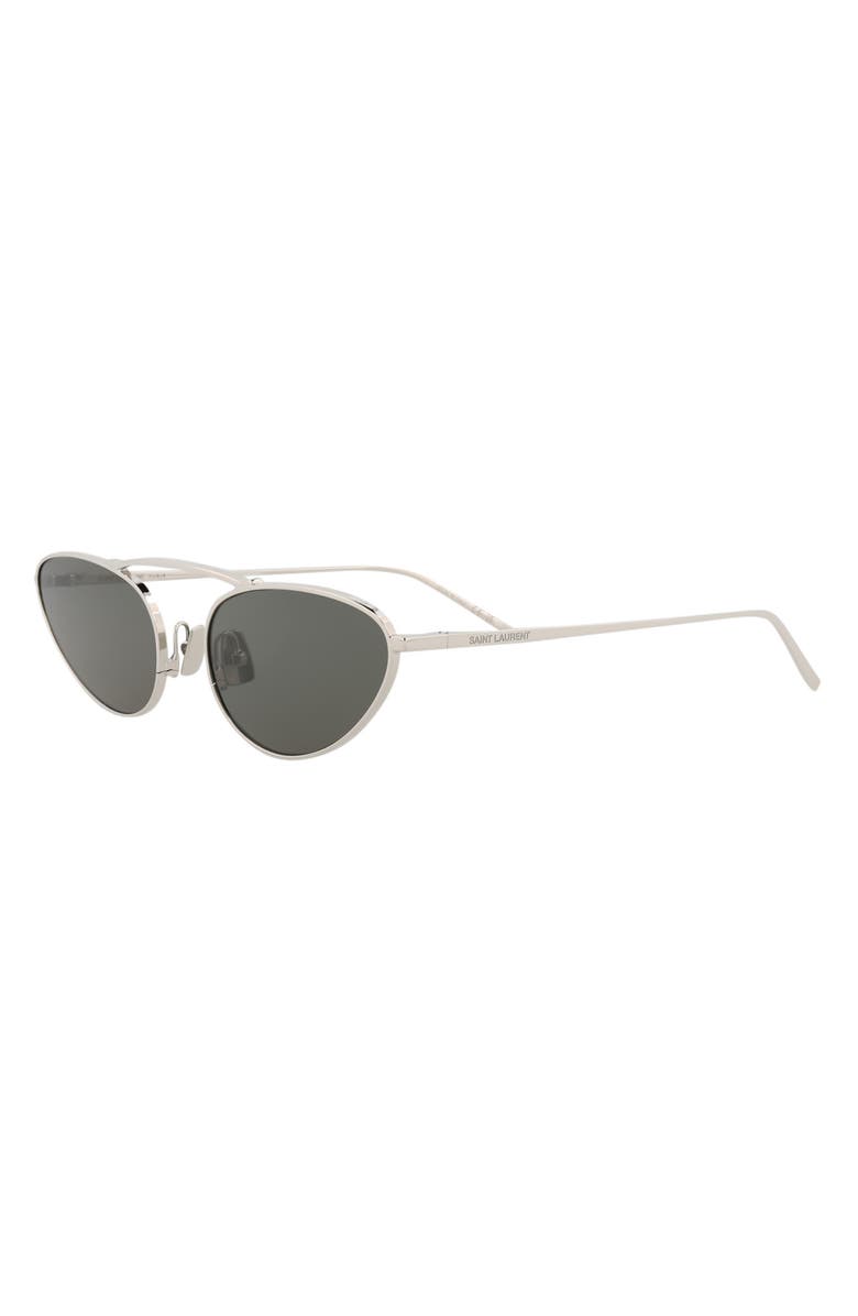 Saint Laurent 58mm Oval Sunglasses, Alternate, color,
