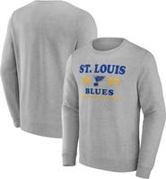 FANATICS Men's Fanatics Branded Heather Charcoal St. Louis Blues Fierce Competitor Pullover Sweatshirt