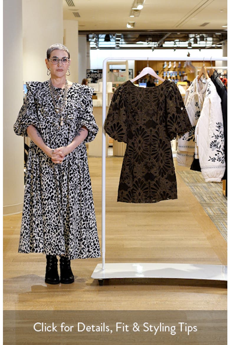 Kesia Floral Embroidered Paisley Minidress video