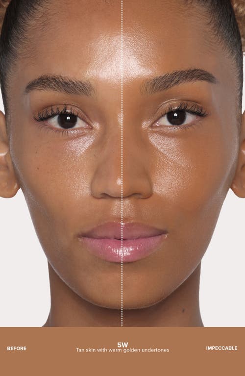 Anastasia Beverly Hills Impeccable Blurring Second-skin Matte Foundation In 5w Tan Warm Golden