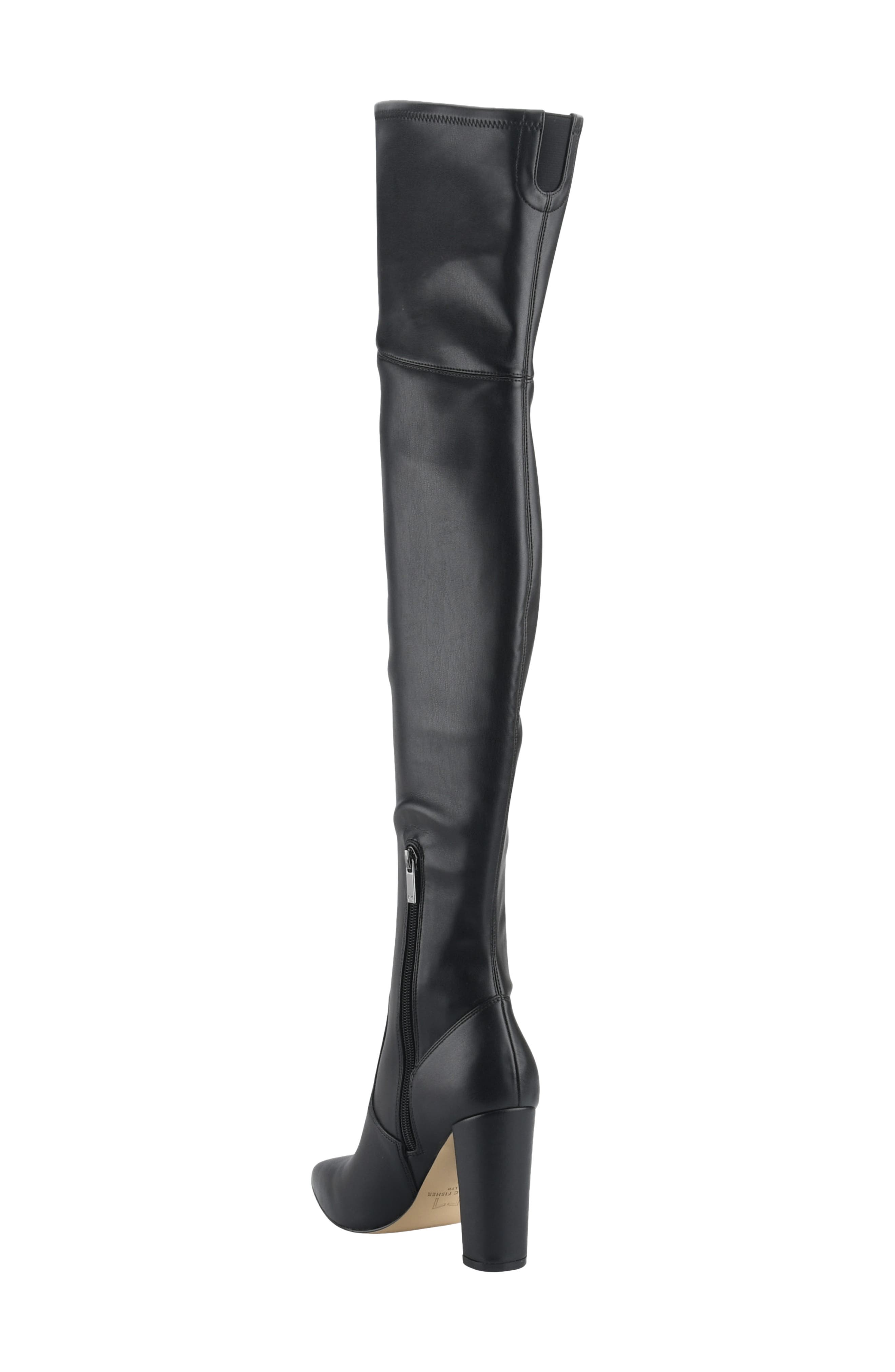 Garalyn Pointed Toe Over the Knee Boot, Alternate, color, BLACK 02