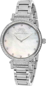 PORSAMO BLEU Women's Chantal Topaz Stone Quartz Watch, 38mm