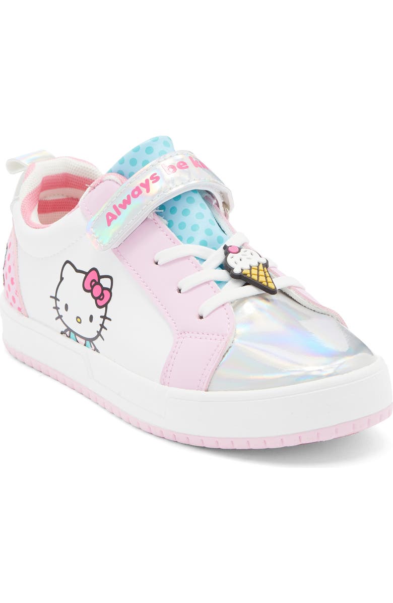 Ground Up Kids' Hello Kitty Light Up Athletic Sneaker, Main, color, White