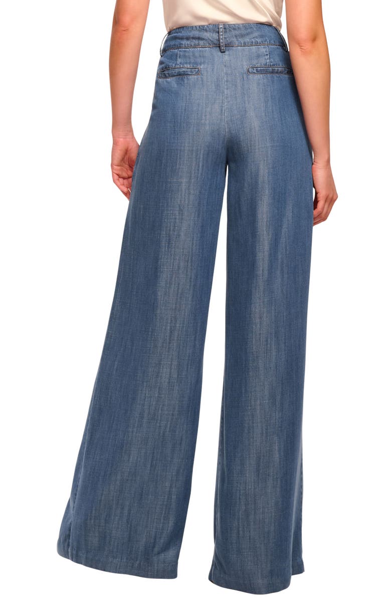 Ramy Brook Oscar Chambray Wide Leg Pants, Alternate, color, Chambray