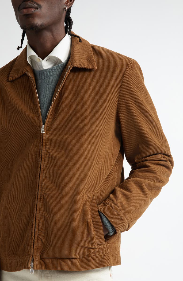 Sunspel Corduroy Harrington Jacket, Alternate, color, 