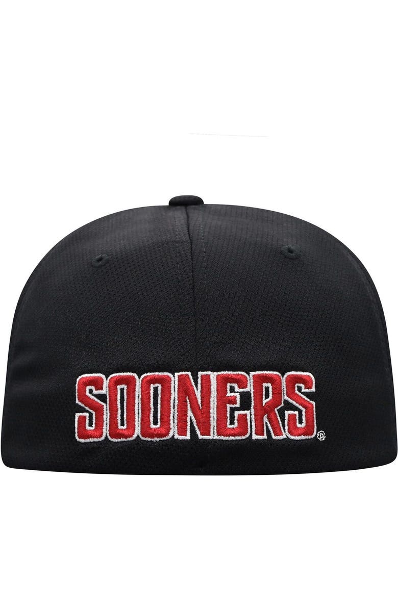 TOP OF THE WORLD Men's Top of the World Black Oklahoma Sooners Reflex Logo Flex Hat, Alternate, color, Black