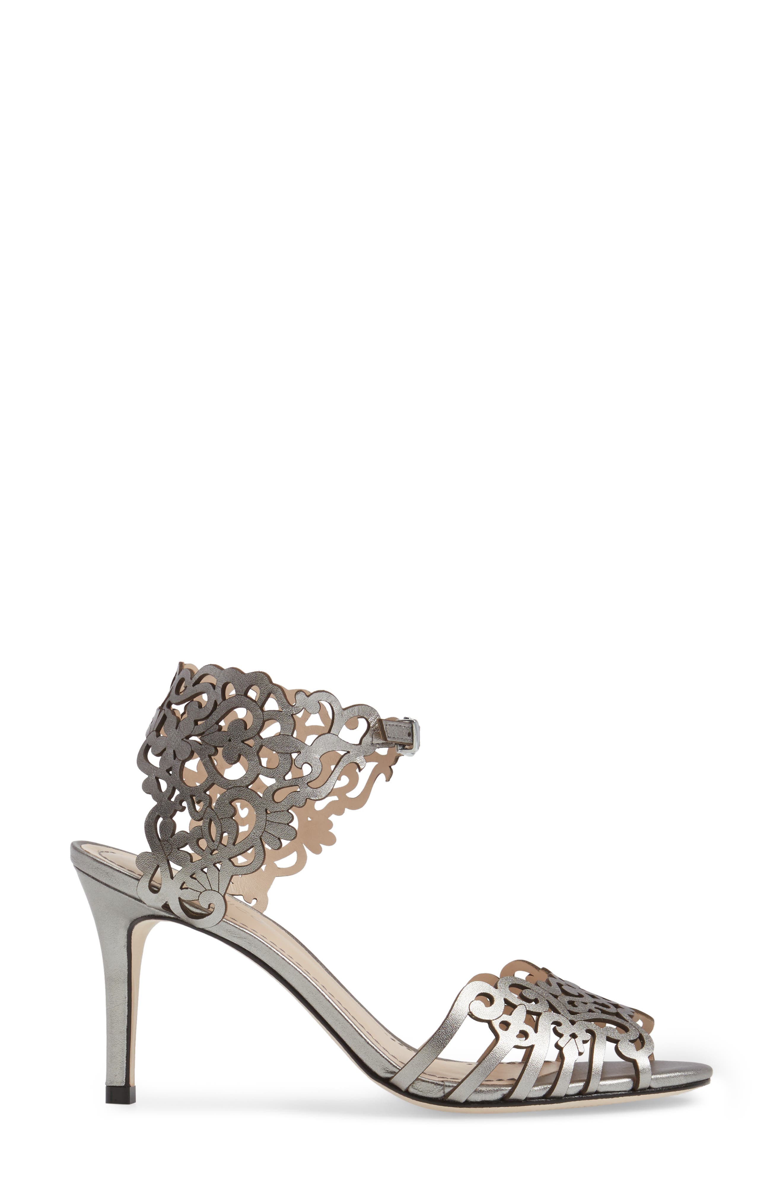 'Moxie 3' Sandal, Alternate, color, GUNMETAL LEATHER