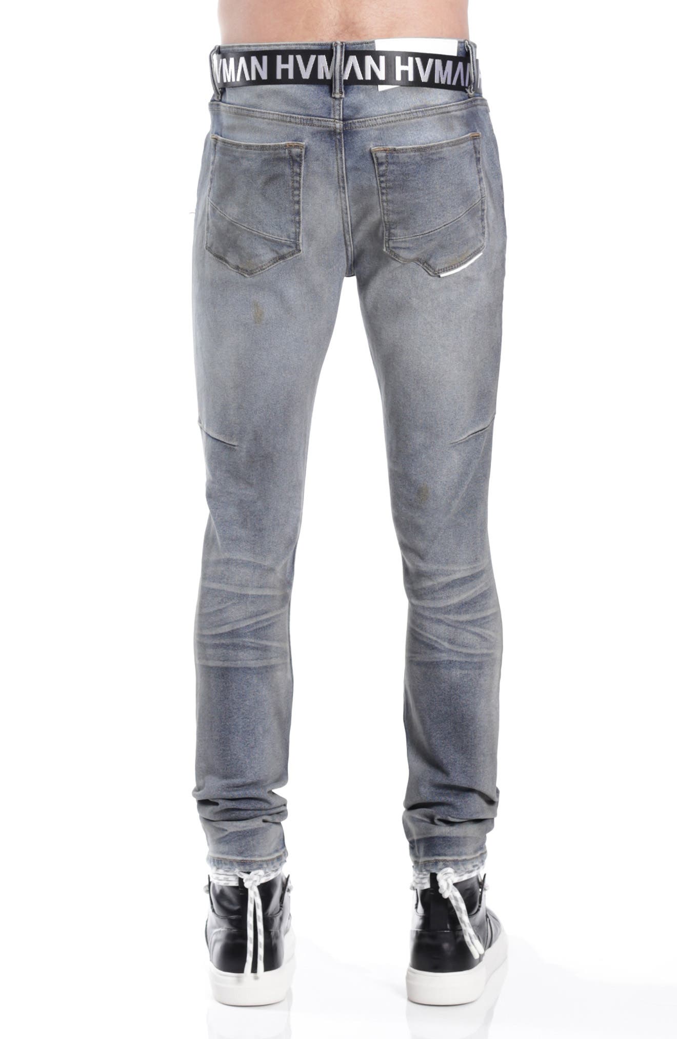 Belted Stretch Skinny Jeans - image 2