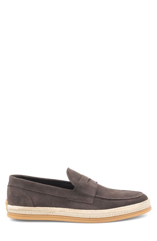 Bruno Magli Alfama Espadrille Penny Loafer In Brown Suede