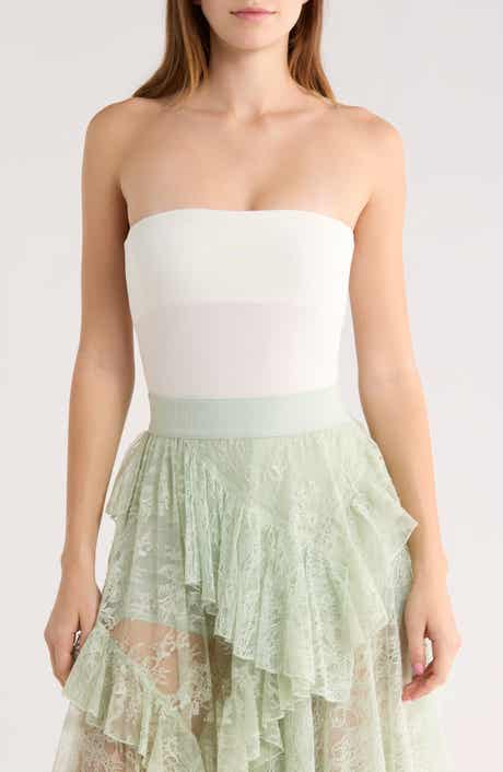 Alice + Olivia Bandeau Strapless Bodysuit