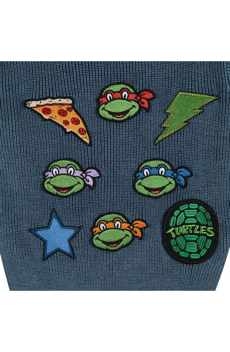 Andy & Evan Kids' x Teenage Mutant Ninja Turtles<sup>®</sup> Appliqué Cotton Sweater Hoodie, Alternate, color, 