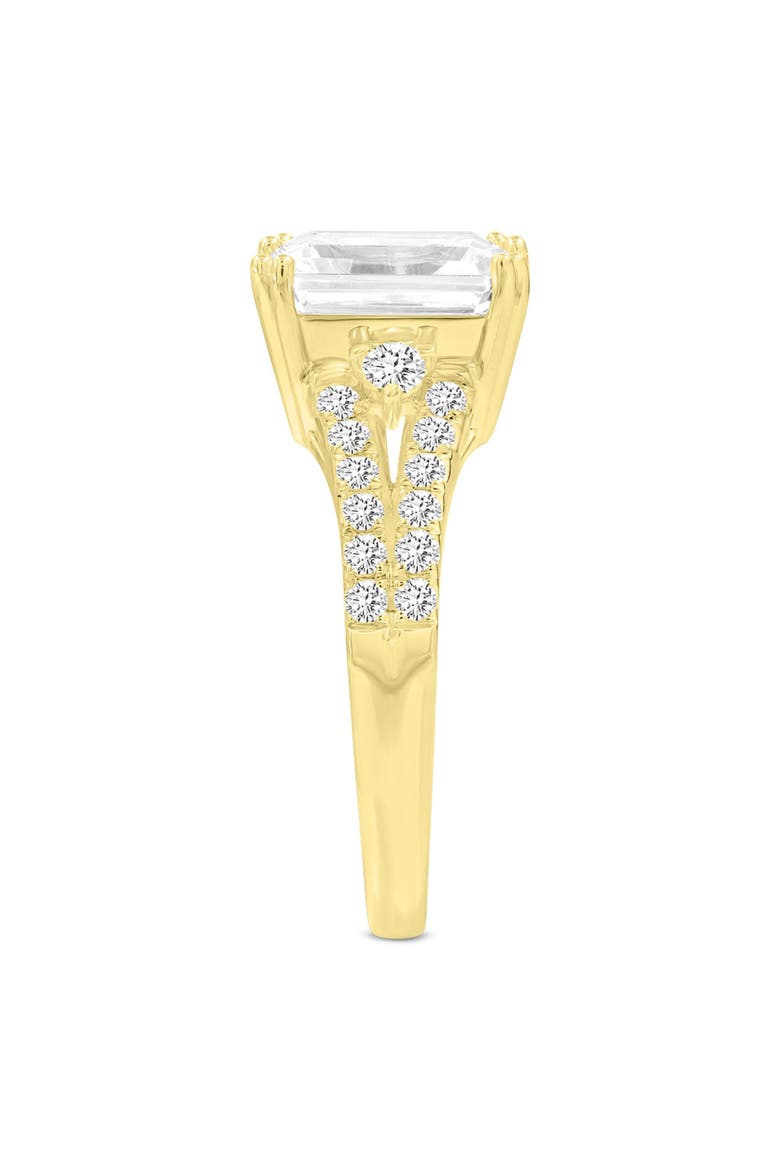 Gohar 14K Yellow Gold Emerald Cut Lab Grown Diamond  Engagement Ring - 2.04 Ct, Alternate, color, 14K Yellow Gold