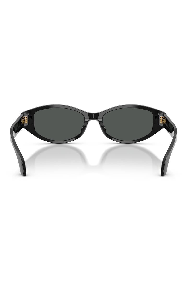 54mm Cat Eye Sunglasses, Alternate, color, BLACK / DARK GREY