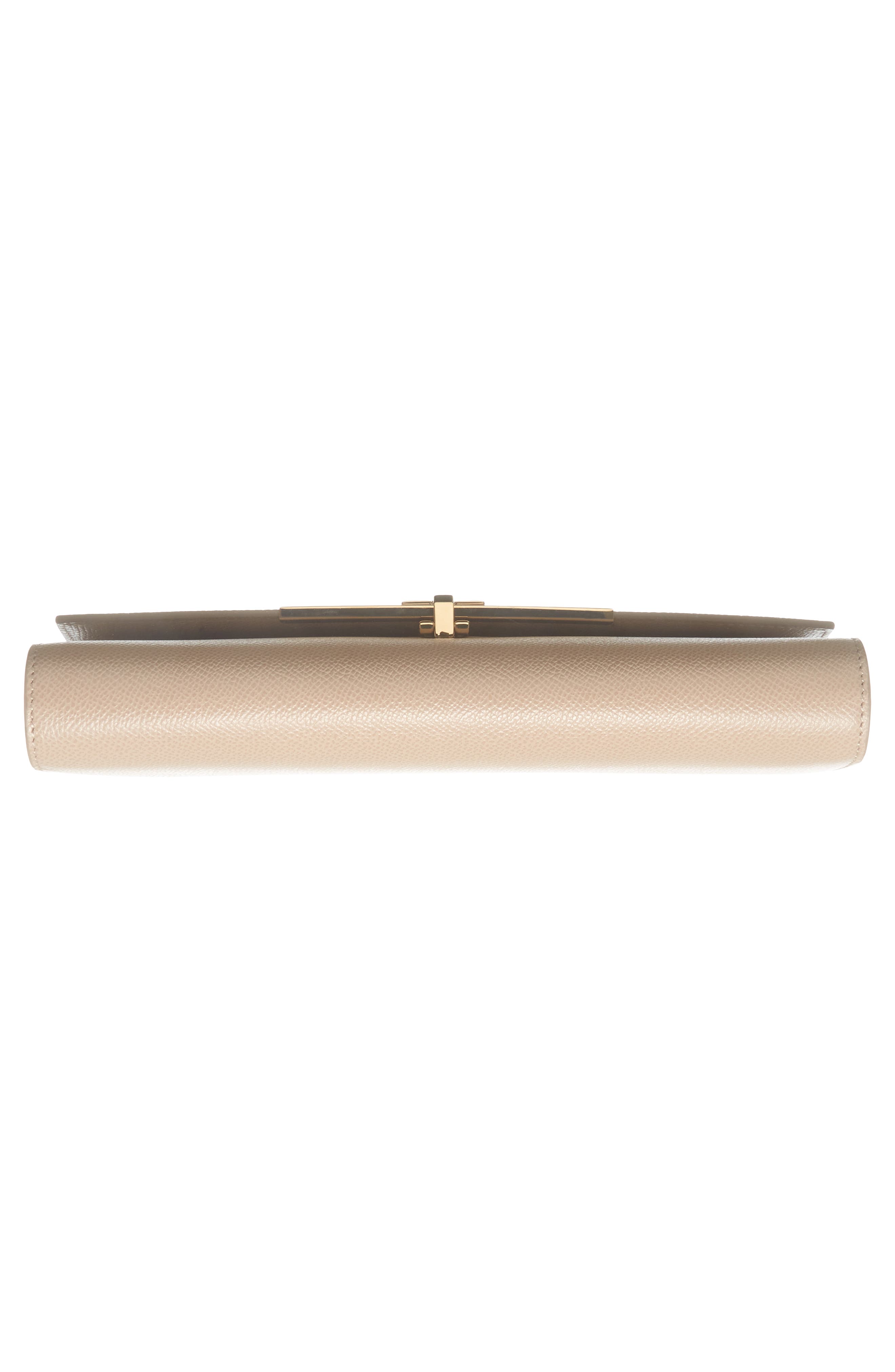 FERRAGAMO Salvatore Ferragamo Icona Leather Clutch, Alternate, color, 