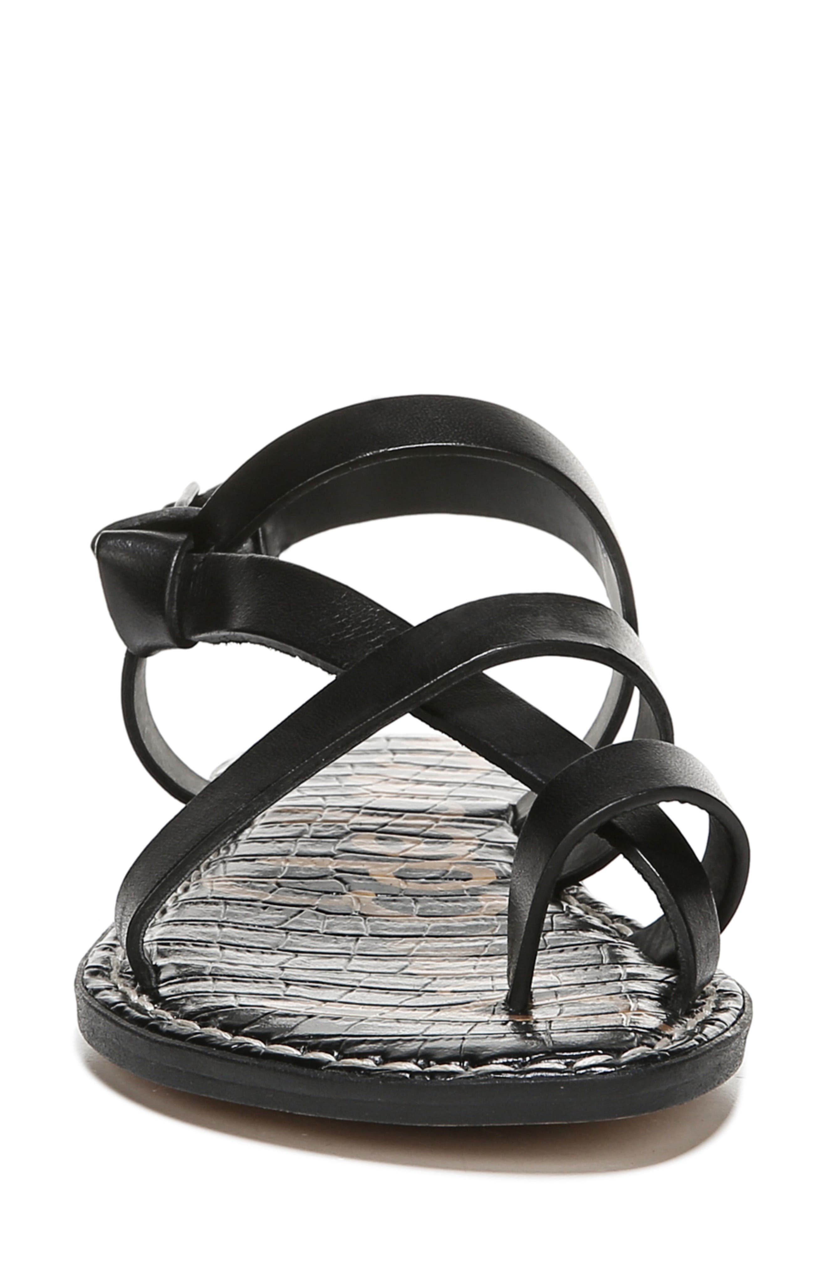 Gladis Strappy Sandal, Alternate, color, BLACK LEATHER