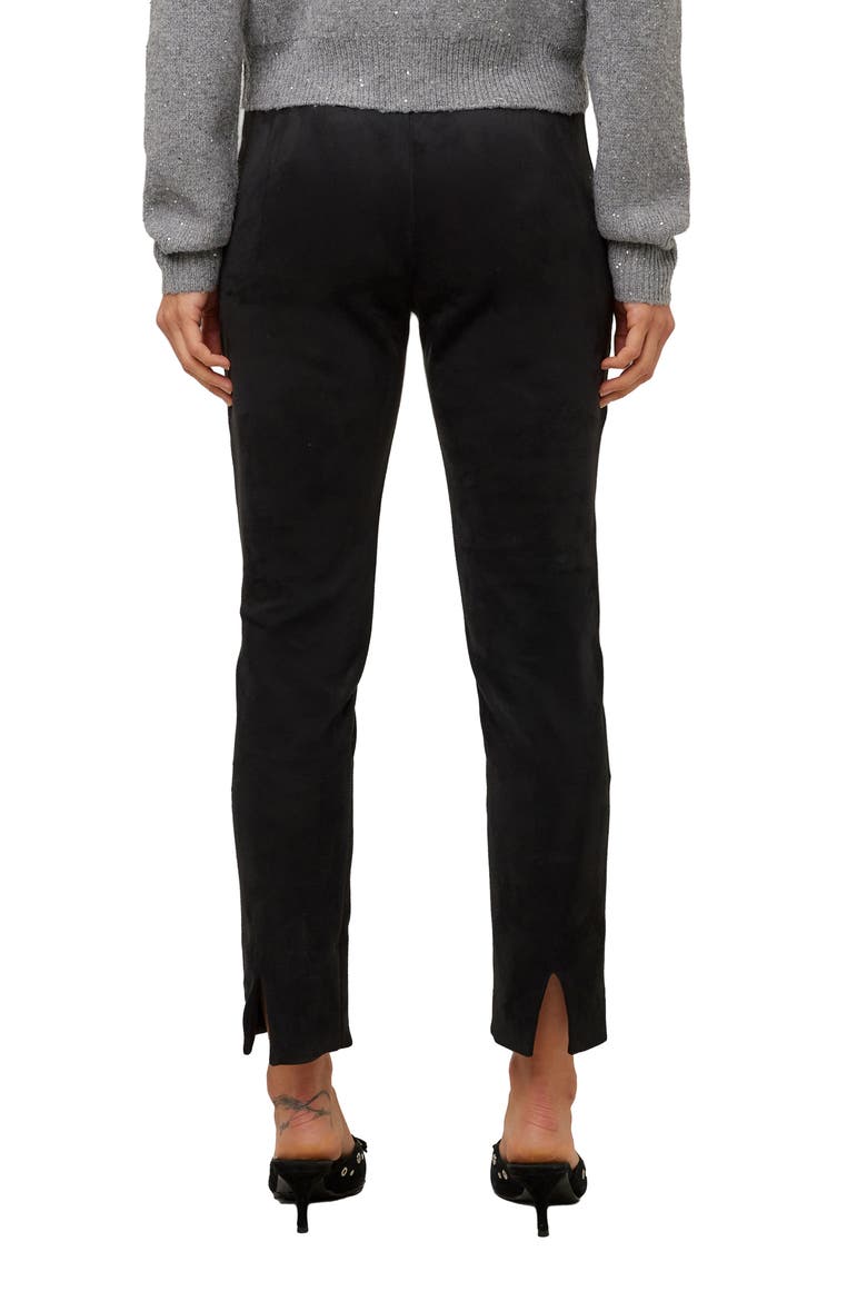Danae Ankle Slit Pants, Alternate, color, BLACK
