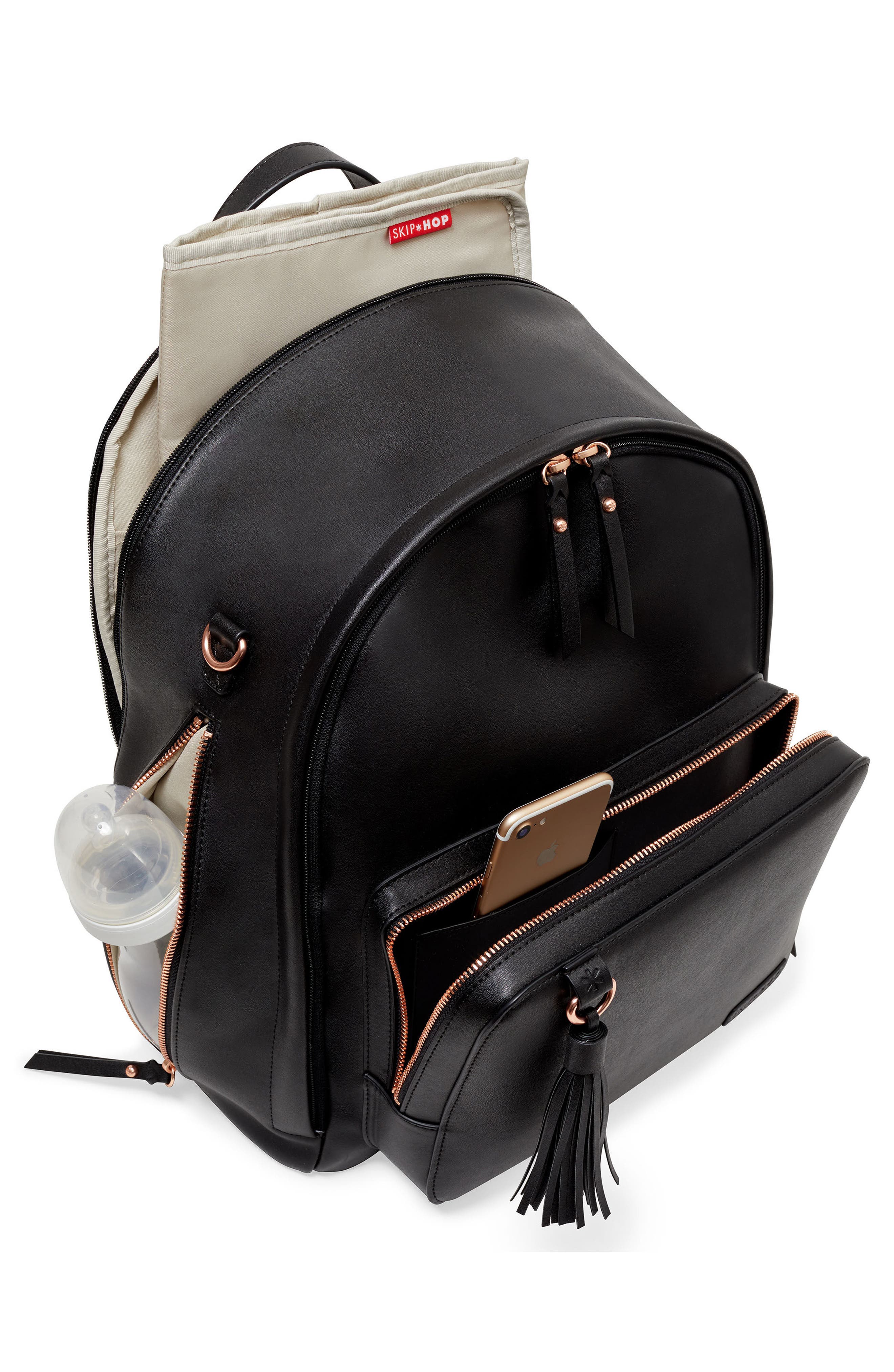 Skip Hop Greenwich Simply Chic Diaper Backpack, Alternate, color, 