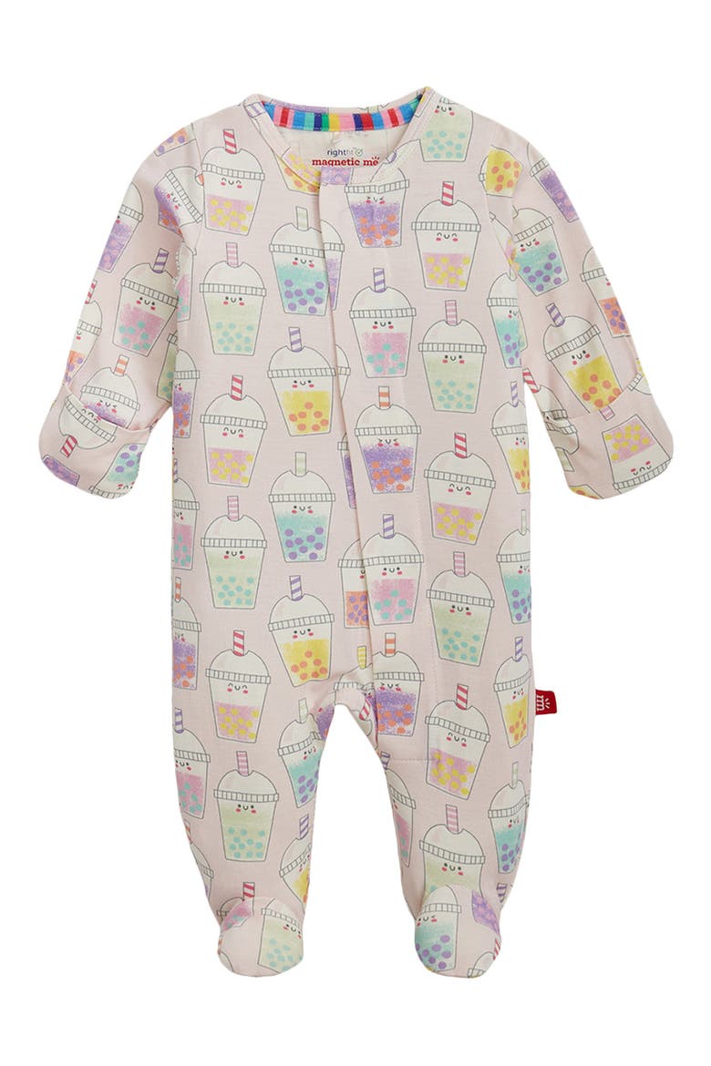 Boba Bea-Tea Right Fit Magnetic Footie, Alternate, color, PINK